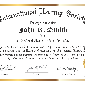 IHS Premium 11" x 17" Wall Certificate